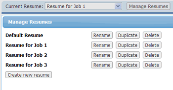 online resume create