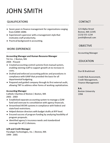 Modern Resume Template V